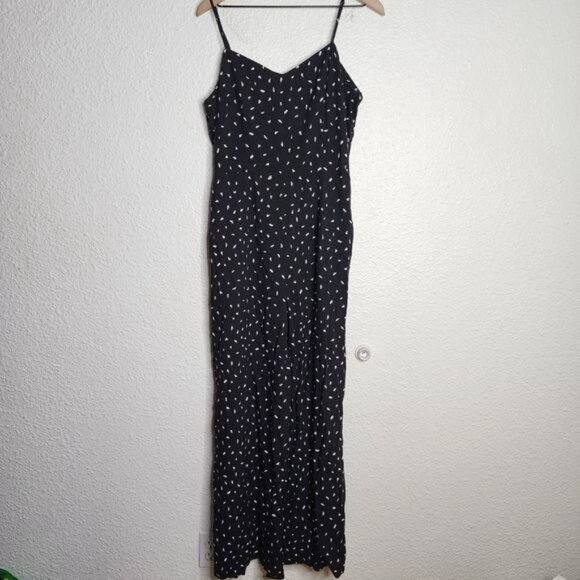 Lulus In Demand Black and White Print Sleeveless Wide-Leg Jumpsuit Size XL - Picture 2 of 12
